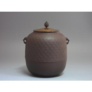 万代屋釜（別釜上／風炉用）南部鉄器釜師の作 紙箱入 : 茶道具商 越中