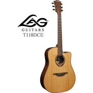 お取り寄せ商品] LAG GUITARS Tramontane 118 T118DCE-BLK ラグ