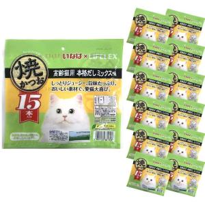 いなばペットフード ◇いなばペットフード 焼かつお 15本入り 高齢猫用