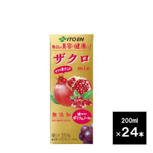 伊藤園（ITO EN） ザクロmix 200ml×48本 (24本×2ケース) 紙パック