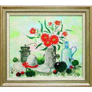 絵画 日本画 四季花 （山戸秀城） 【肉筆】【日本画】【花】【6号