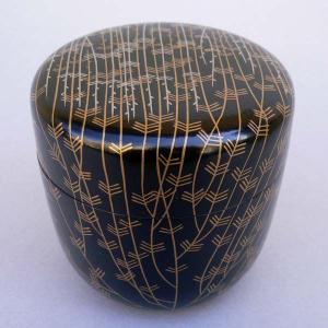 茶道具 翠松蒔絵竹平棗（而妙斎好写） : 茶道具春日園ヤフー店 - 通販