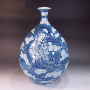 景徳鎮花瓶 清朝道光 青花八仙紋双耳瓶 : 中国貿易公司ctcオンライン