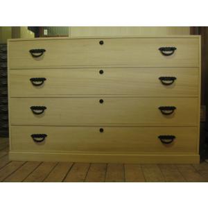 桐箪笥たんすタンスチェスト刀日本刀レトロ総桐刀箪笥・1杯引き・上