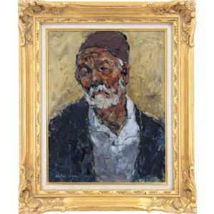 田村 一 「 スペイン壷と赤い薔薇 」 油絵 ・ 油彩画 F6 ( 6号 ) 絵画