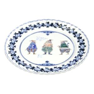 九谷焼 山本長左【宮内庁御用達】九谷焼5号ケーキ皿 異邦人 オレンジ