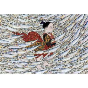 中島潔 春の夢 中島潔（なかしま きよし）木版画 作品 「夢もよう