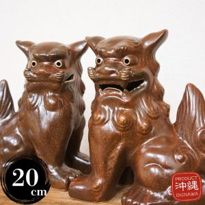 シーサー置物 門柱白 超特大 琉球焼 沖縄陶器 沖縄伝統工芸 全国送料