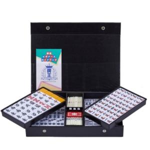 雀華 麻雀牌 全自動麻雀卓 麻雀卓 33mm 牌 麻雀 麻雀牌 赤牌付 青色 mj