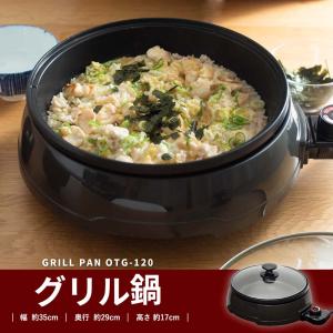 HOME SWAN 電気 グリル鍋 深型 蒸し鍋付き 電気グリルパン27cm SGR