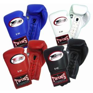 Twins ボクシンググローブ(ひも式) 本革製 12オンス : アイ・エフ