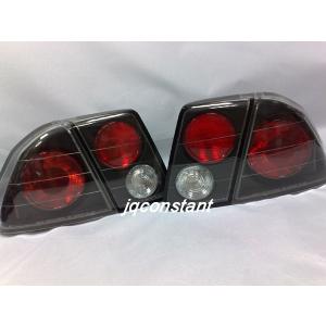 左右セット BMW E36 2D クーペ クリスタルテールランプ レッドクリア