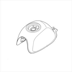 ホンダ（HONDA） ホンダHONDA MONKEY125 JB03 ガソリンタンク レッド