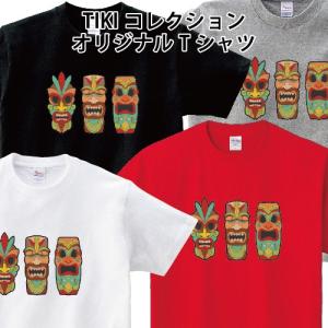 ハワイ ティキ TIKI MASK HAWAII オリジナルTシャツ おもしろ パロディ
