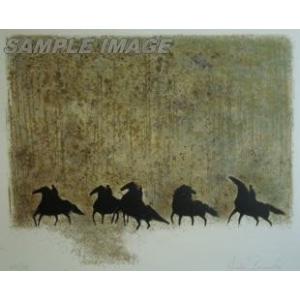 馬 絵画 風景画 リトグラフ 版画 アンドレ・ブラジリエ 「ルペーニュの