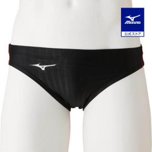 MIZUNO（ミズノ） ミズノ公式 競泳用Vパンツ メンズ ブラック×レッド
