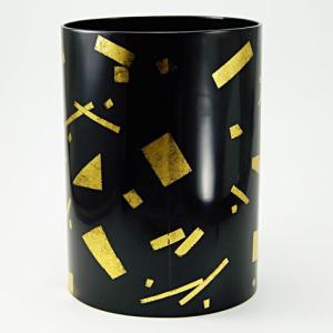 美品 茶道具 木製 葉蓋水指 玄々斎好写 箔散らし 曲物 美品 茶道具