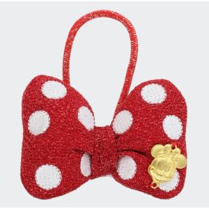 ディズニーリゾート限定】ミニーマウス リボン ヘアゴム スパンコール