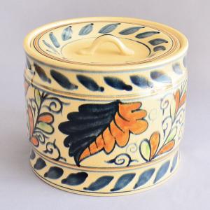 水指 茶道具 土居庄次 作 尾戸焼 仁清写 耳付水指 尋牛斎書付 銘 静閑