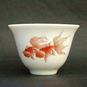 在庫限りで終了 台湾茶器 茶杯 金魚 風清堂 : 彩香 - 通販 - Yahoo