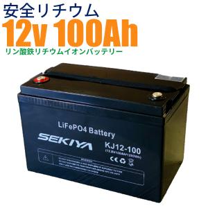 3000回使える リン酸鉄リチウム サイクルバッテリー 100AH 1280Wh 12V