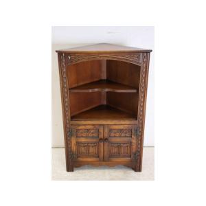 ca-14 1970年代イギリス製ヴィンテージ オーク コーナーキャビネット