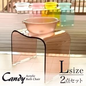 センコー バスチェア アクリル 高さ 35cm 風呂椅子 おしゃれ お風呂