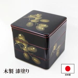 山田平安堂 三段重 扇面 重箱/漆器/6.5寸 : 漆器 山田平安堂 - 通販
