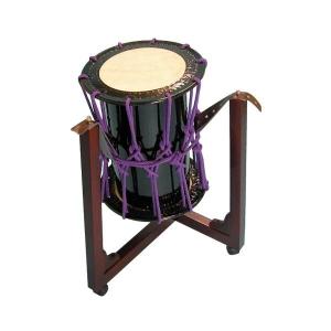 かつぎ桶胴太鼓1．6尺（紫紐） 三柱台座セット : 諏訪工芸 - 通販