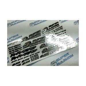 スーパーラジコン オリジナルステッカー シルバー 1枚入 [RCF-STICKER