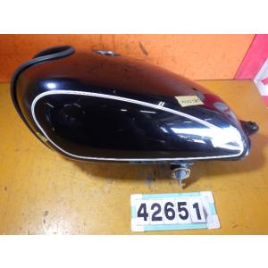 YAMAHA（ヤマハ） SR400 タンク 茶M/白 純正 中古 バイク 部品 RH01J