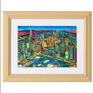 k*a様 ヨハン・ペラトーネル 紙 ミクストメディア版画 「ニューヨーク