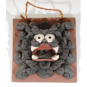 小橋川 昇 手捻這型獅子（白土焼締）＠小橋川陶芸 沖縄 置きもの