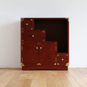 榎津民芸家具 40整理箪笥片開き 民芸家具 和 チェスト 完成品 ミドル