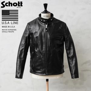 Schott N.Y.C（ショット） SCHOTT 141 シングルライダース ブラック