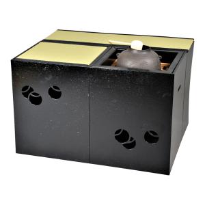 茶道具 水次 水注 腰黒薬缶 腰黒やかん 浄益形 伊藤政治作 一政堂