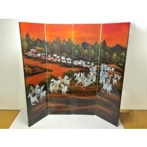 送料無料 ◇ 絵画 工芸品 七宝画 吉田武 横396×縦450mm 飛翔 舞鶴