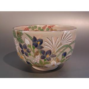茶道具 抹茶茶碗 色絵 秋草、京焼 鈴木一点作 : 佐藤大観堂 - 通販