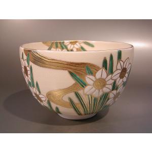 茶道具 抹茶茶碗 仁清 吹寄 加藤如水作 茶道 : 茶道具いまや静香園