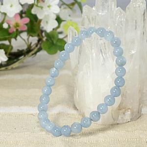 3月誕生石 3A級 アクアマリン 藍玉 φ10mm ブレスレット パワーストーン