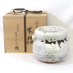 茶道具 水指 瀬戸一重口水指 宇田隆和作 佐平窯 茶道 : 茶道具いまや
