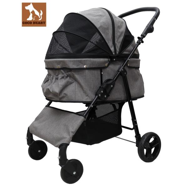期間限定大幅値引き！耐荷重30kg！ココハート 4輪ペットカート/ペット
