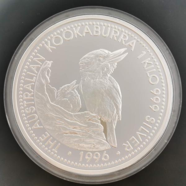 プラグ オーストラリア クッカバラ 1kg 銀貨 2001 プラグ