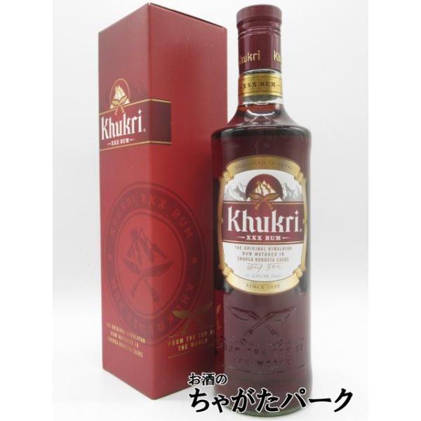 ククリ XXX ラム (ネパール産) 箱付き 42.8度 750ml : お酒のちゃが