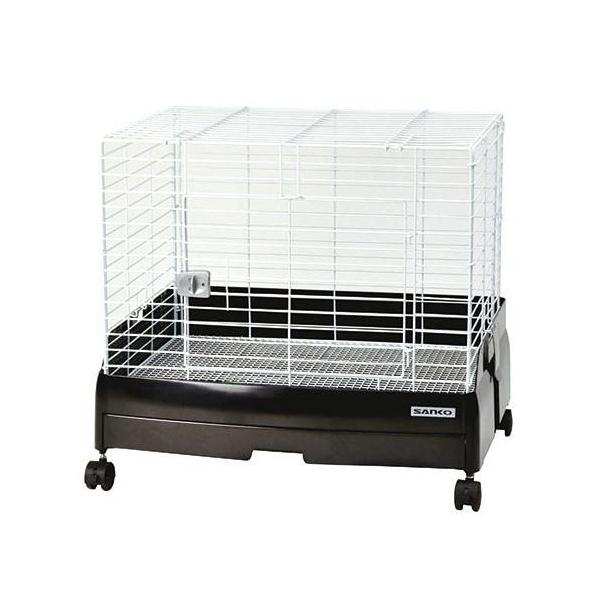 SANKO 60ハイメッシュ 小動物ケージ 回し車付、遊びパーツ2個付き