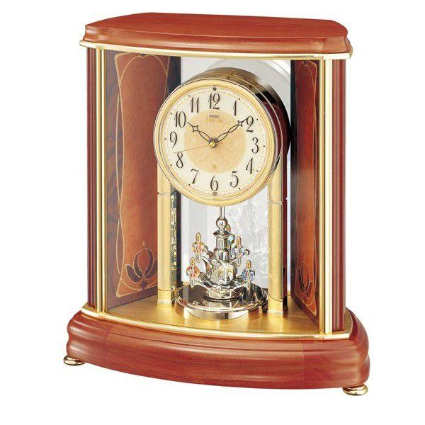 未使用級 SEIKO セイコー エンブレム 電波置き時計 HW582B アナログ