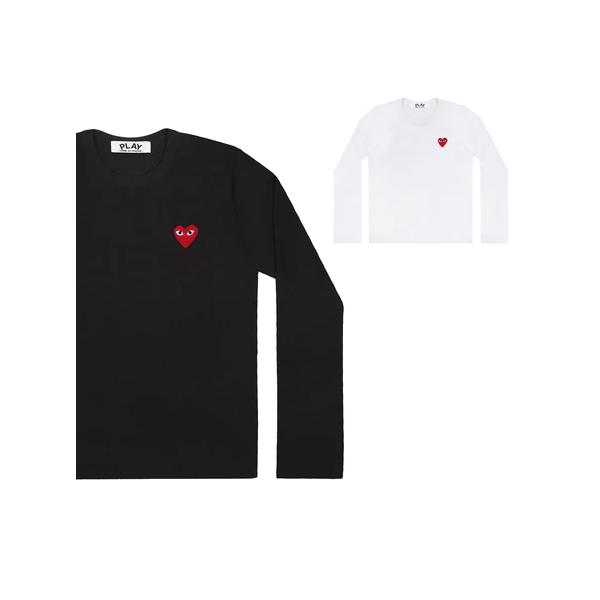 PLAY COMME des GARCONS プレイ コム デ ギャルソン 長袖Tシャツ 赤