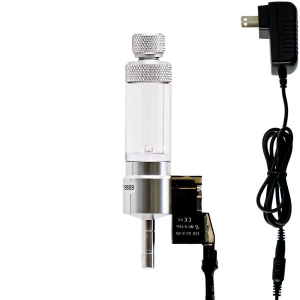 電磁弁付きバブルカウンター（逆止弁内蔵） 化学反応式CO2