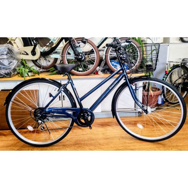 丸石サイクル フリータイムシティー 27インチ 外装6段変速付き