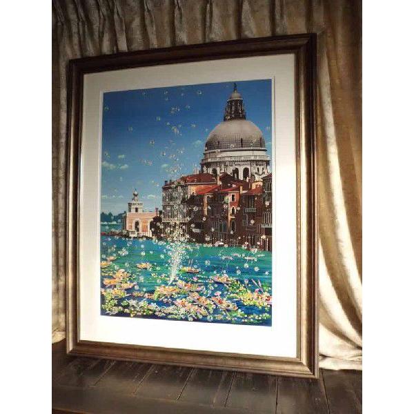 絵画 ヒロ、ヤマガタ フラワーフェスティバル 版画 シルクスクリーン